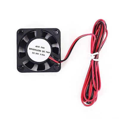 Image de T&amp;F 4010 Ventilateur de refroidissement sans balais 40 x 10 mm 0,06 A 12 V/24 V CC 2 broches