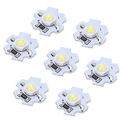 Image de 25Pcs LED Perles De Lampe 5V Puces 200LM 1W Haute Puissance SMD Puce Ampoule pour Home Studio Exposition Foodlight/Spot Remplacement(Blanc Froid 10000K)