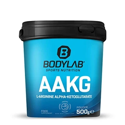 Image de Bodylab24 AAKG Arginine Alpha Ketoglutarate 500g de poudre dans un rapport 2:1, supplément pré entraînement, sans goût, sucre