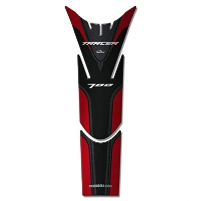 Image de Resin Bike Autocollant Moto Compatibles avec Yamaha Tracer 700 2016 2020. Protection de Réservoir Contre Les Chocs et Éraflures. 3D Résinés Rouge Métallisée