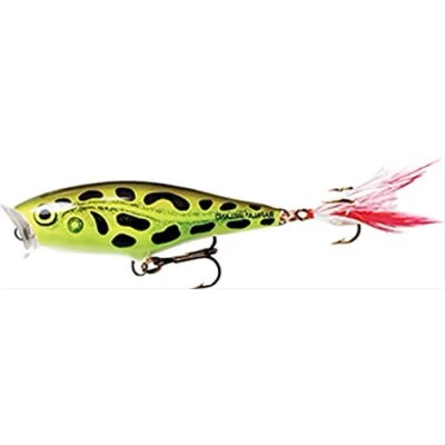 Image de Rapala Leurre de Pêche Skitter Pop Construction Balsa Matériel d&#039;Eau Douce Prof Nage Surface Taille 5cm / 6g Fabriqué en Estonie Lime Frog