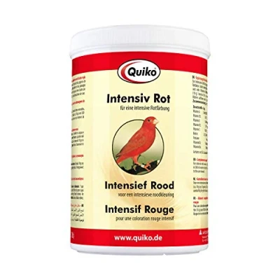 Image de Quiko Intense Rouge 500g Complément Alimentaire pour Oiseaux avec Facteur Une Coloration du Plumage Convient aux canaris, des Bois, etc.