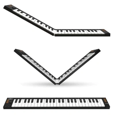 Image de Carry on de Blackstar FC 49 Folding USB Midi/Midi Over Bluetooth Controller Keyboard Built in Arpeggiator, X/Y Pad, Comprend LE logiciel musique DAW Cubase OEM et IOS.