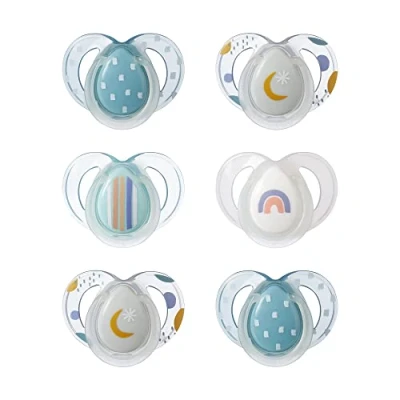 Image de Tommee Tippee sucette de nuit, 6 18 mois, lot sucettes phosphorescentes avec capsule stérilisation réutilisable