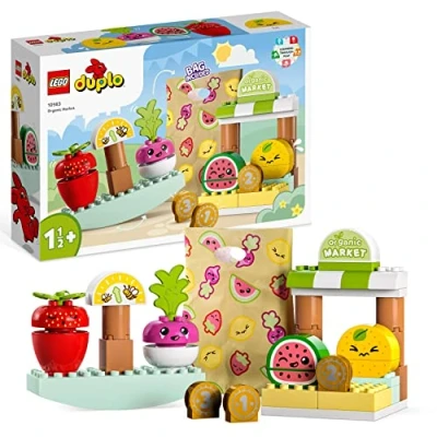 Image de LEGO Duplo MY First Market Fruit AND Vegetable Jouet pour enfants, Taille: One Size, Mehrfarben