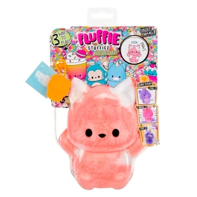 Image de Fluffie Stuffiez Cat Petite Peluche à Collectionner Dévoilement Surprise ASMR Câlins Fidget, DIY, Fourrure Amovible pour Enfants Dès 4 Ans et Collectionneurs