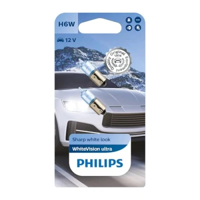 Image de PHILIPS 12036WVUB2 Ampoule, feu clignotant 12 6 H6W, Lampe halogène miniature BMW: 3 Touring, 1 5 portes, AUDI: A4 B6 Avant, ALFA ROMEO: 166