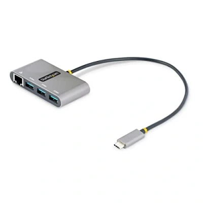 Image de StarTech.com Hub USB C à 3 ports avec Ethernet 3x A 3.0 5Gbps Alimentation par Bus Thunderbolt Adaptateur Splitter vers de Voyage Neuf