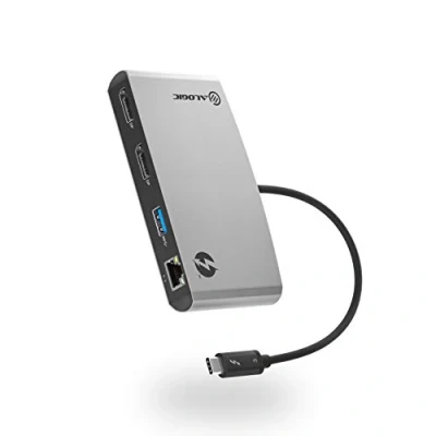 Image de ALOGIC TB3D2DPBL SGR carte et adaptateur d&#039;interfaces DisplayPort, RJ 45, USB 3.2 Gen 1 (3.1 1) Neuf