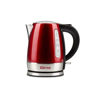 Image de Girmi Bl32 Bouilloire Sans Fil Acier Inoxydable, 1.2 Lt, 1630W, Rouge
