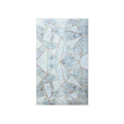 Image de Mani Textile Tapis Grafic Gris/Doré Dimensions 120x180