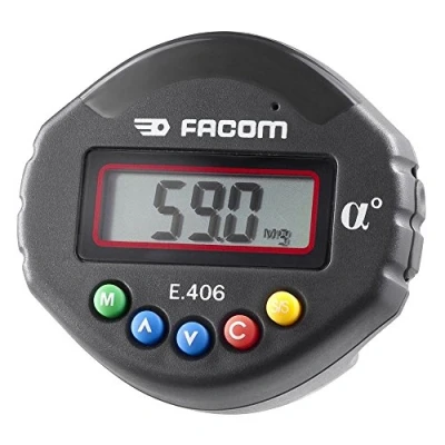 Image de FACOM Adaptateur Angulaire E.406 Serrage Précision ±2 Plage 1 360 Résolution 0,1 Préréglage Possible de 9 Valeurs d&#039;Angle Mémoire 50 avec Coffret