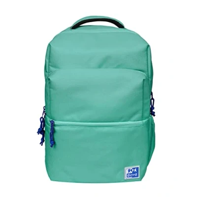 Image de Oxford B Ready, Sac à dos scolaire unisexe, 18 L, 42 m, poche rembourrée pour ordinateur portable, polyester recyclé RPET, couleur Ice Mint, vert, 42x30x15cm, Décontracté