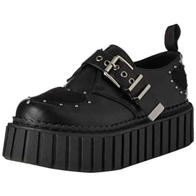 Image de LAMODA Femme Cœurs stéréo Plateforme, Black PU, 38 EU