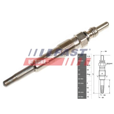 Image de Bougie de préchauffage FAST FT82726