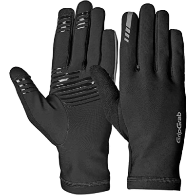 Image de GripGrab Gants Entre Saisons Insulator 2 Hi Vis de Vélo Fins Printemps Automne à Longs Doigts