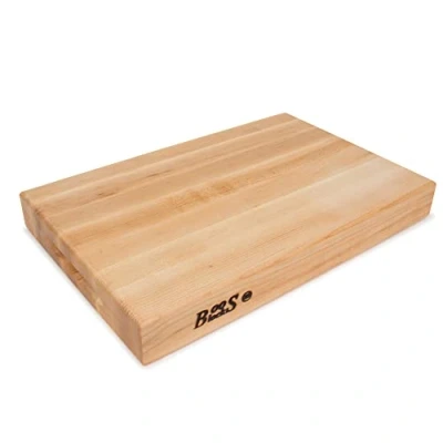 Image de Boos Block Pro Chef Series Planche Erable d&#039;Amérique Du Nord Billot De Cuisine a Decouper Professionnelle Apero XXL Extra Épais 46 x 31 6 cm