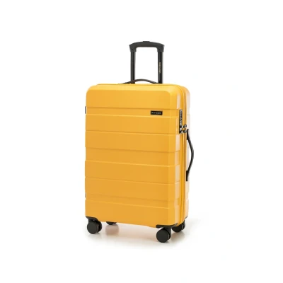 Image de WITTCHEN COMODO Line Valise Moyenne de Voyage Bagage Rigide en ABS Serrure TSA Taille M Jaune