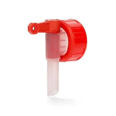 Image de Robinet doseur DIN45 Pour bidons de 3, 5 et 10 l avec filetage 44 mm d&#039;écoulement Bidon comme aide au dosage pratique blanc rouge