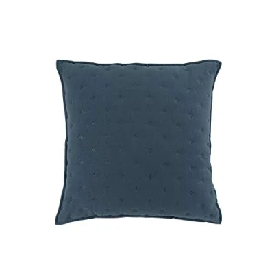 Image de douceur d&#039;intérieur, Housse de Coussin (40 x 40 cm) Mellow Chic Bleu/Blanc, Microfibre Bicolore