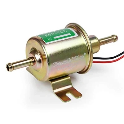 Image de CarBole 12V Pompe à Carburant Électrique (2.5 4PSI),Pompe Essence Universel,HEP 02A,Convient pour l’essence et le Diesel,Compatible avec Toutes Sortes de Machines,Electric Fuel Pump Universal