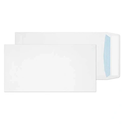Image de Blake Purely Everyday DL+ 235 x 121 mm 100 g/m² Enveloppes Pochettes Bande Adhésive (8888PS) Blanc Boîte de 500