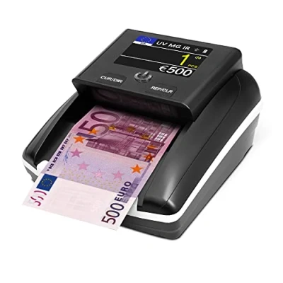 Image de Detecteur Faux Billet &amp; Compteuse de Billets STANEW, Batterie rechargeable incluse，Pour Euros, Dollars, Livre Sterling，Vitesse Vérification Rapide
