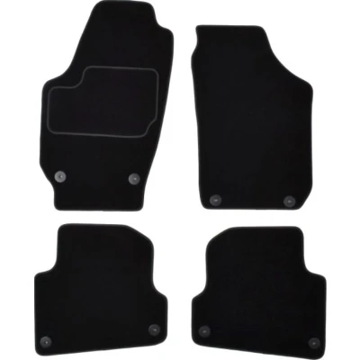 Image de MAMMOOTH A041 SKO35 PRM 01 Ensemble de tapis sol Textile avant et arrière 4 noir Sur mesure SKODA: Fabia 2