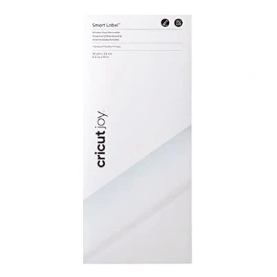 Image de Cricut Smart Label inscriptif Amovible Transparent 33 cm (13&quot;) 4 x Feuilles de Vinyle Auto adhésives pour Une Utilisation Joy, Blanc, 33cm, Set Pièces, 2010003