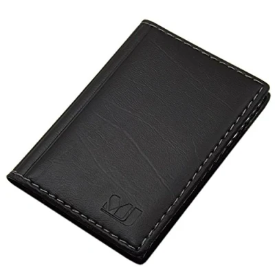 Image de Porte de Cartes crédit 12 Compartiments MJ Design Germany Made in UE en différentes Couleurs et Designs (Désign 3 / Noir)