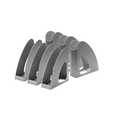 Image de HAN porte revues Re LOOP 6 revues, dites oui au 100% recyclé, moderne, design jeune, pour documents formats A4/C4, gris foncé, 16218 991 76 x 239 256 mm