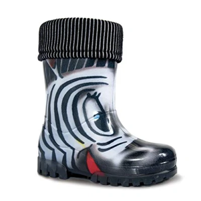 Image de demar. Kinder Gummistiefel gefüttert TWISTER LUX (28/29, Pony) (zebra, numeric_30)