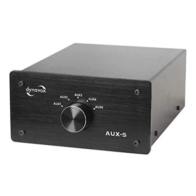 Image de Dynavox AUX S Switch RCA audio noir