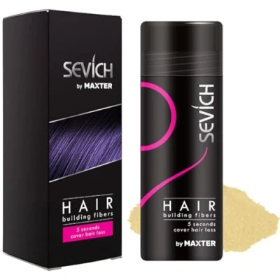Image de Fibre Capillaire Blond Clair 25g Cache Instantanément le Perte de Cheveux Microfibre Coton 100% Naturel Poudre Hommes et Femmes