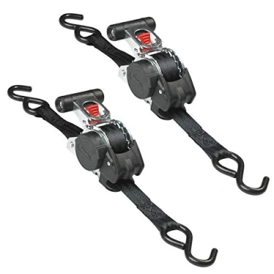 Image de Master Lock Sangle rétractable à cliquet d’arrimage, crochets, 300 cm