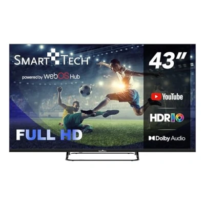 Image de Smart Tech TV LED Full HD 43&#039; (108 cm) Web OS 43FW01V Molotov, Netflix, Prime Video, 3xHDMI 2xUSB Dolby Audio