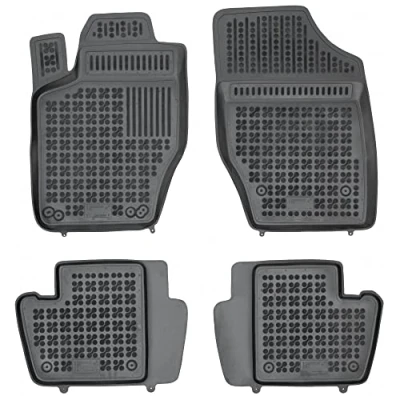 Image de REZAW PLAST 201218 Ensemble de tapis sol Caoutchouc avant et arrière 4 noir Sur mesure PEUGEOT: 307 3/5 portes, Break, CITROËN: C4 II 5 portes