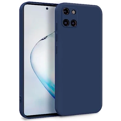 Image de MyGadget Coque pour Samsung Galaxy Note 10 Lite Case TPU Souple &amp; Soft avec Doublure Microfibre Cover Protection Extra Fine Légère Bleu Foncé