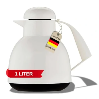 Image de Helios Day Bouteille Isotherme en Plastique avec Couvercle à Visser Noir 1 l