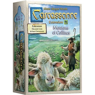 Image de Z Man Games Carcassonne Extension 9 Moutons et Collines Jeu de société À partir 7 ans 2 à 6 joueurs 40 minutes