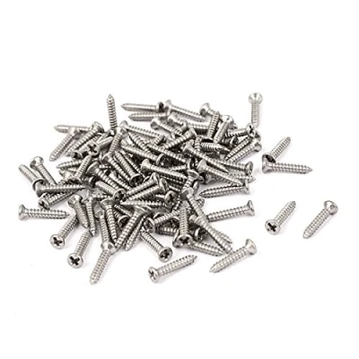 Image de sourcing map M1.4 x 8 mm Cross Tête fraisée Vis autotaraudeuse 100 pcs