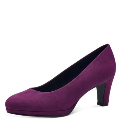 Image de Marco Tozzi Escarpins à plateforme, Femme, Taille: 39, Grape Textile