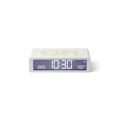Image de Lexon Flip Classic réveil Matin Lumineux, réversible avec Faces on Off et Fonction Snooze, à écran LCD Lumière Tactile, Rechargeable par USB C Blanc