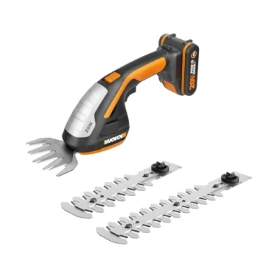 Image de WORX Set Sculpte Haies et Taille Herbes sans Fil 3 en 1 avec Batterie Lithium Chargeur de Lames malette Transport WG801E