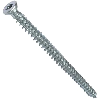 Image de AERZETIX C48386 Lot de 50 Vis d&#039;ancrage direct pour béton Ø7.5x112mm tête fraisée conique à empreint étoile T30 fixation directe sans cheville