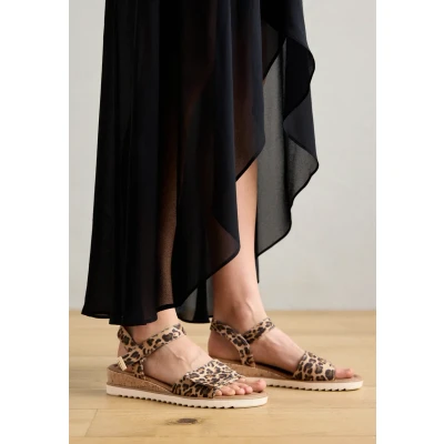 Image de Tamaris Sandales compensées camel/multicoloured, Femme, Taille: 41, Camel/multi coloured Textile