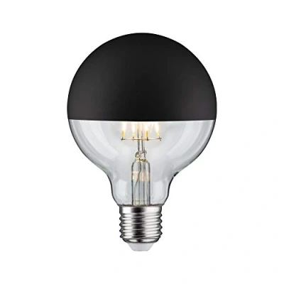 Image de Paulmann 28676 Ampoule LED à filament G95 6 W Noir mat 2700 K Intensité variable E27