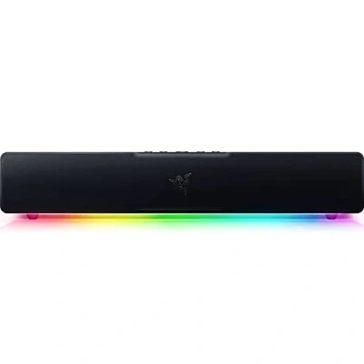 Image de Razer Leviathan V2 X Barre de Son Gaming pour PC (avec Haut parleurs Large Bande, Format Bureau Compact, Alimentation et Transmission Audio par USB Type C, Bluetooth 5.0) Noir
