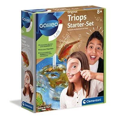 Image de Clementoni Galileo Lab 59259 Kit de démarrage Original triops pour la Culture et l&#039;observation des écrevisses préhistoriques, idéal comme Cadeau, Jouet Enfants à partir 8 Ans,