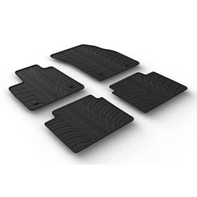 Image de Gledring 0564 Ensemble de tapis sol Caoutchouc avant et arrière 4 noir 750mm 550mm FORD: Focus Mk4 Turnier, 3/5 portes